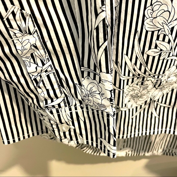 Simon Chang Floral Patterned Long Shirt US12 - Picture 7 of 12